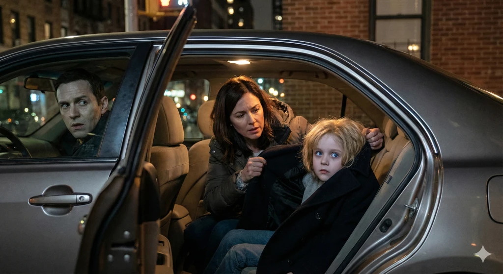 From beneath the coat, a tiny hand protruded—pale, delicate, impossibly small.