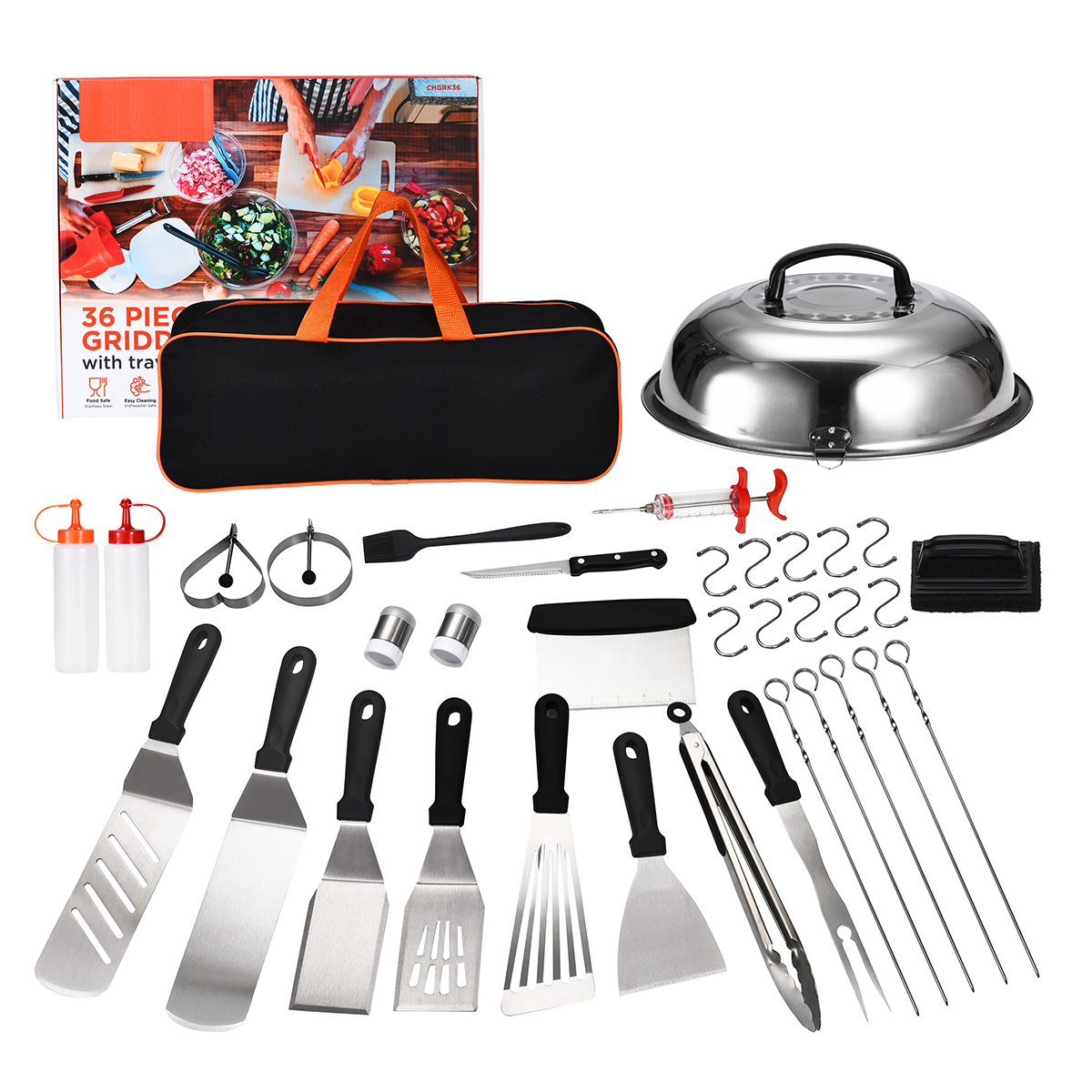 36-Piece Griddle Accessory Set