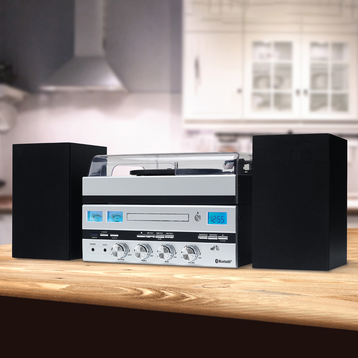 5-in-1 Vinyl Music Center