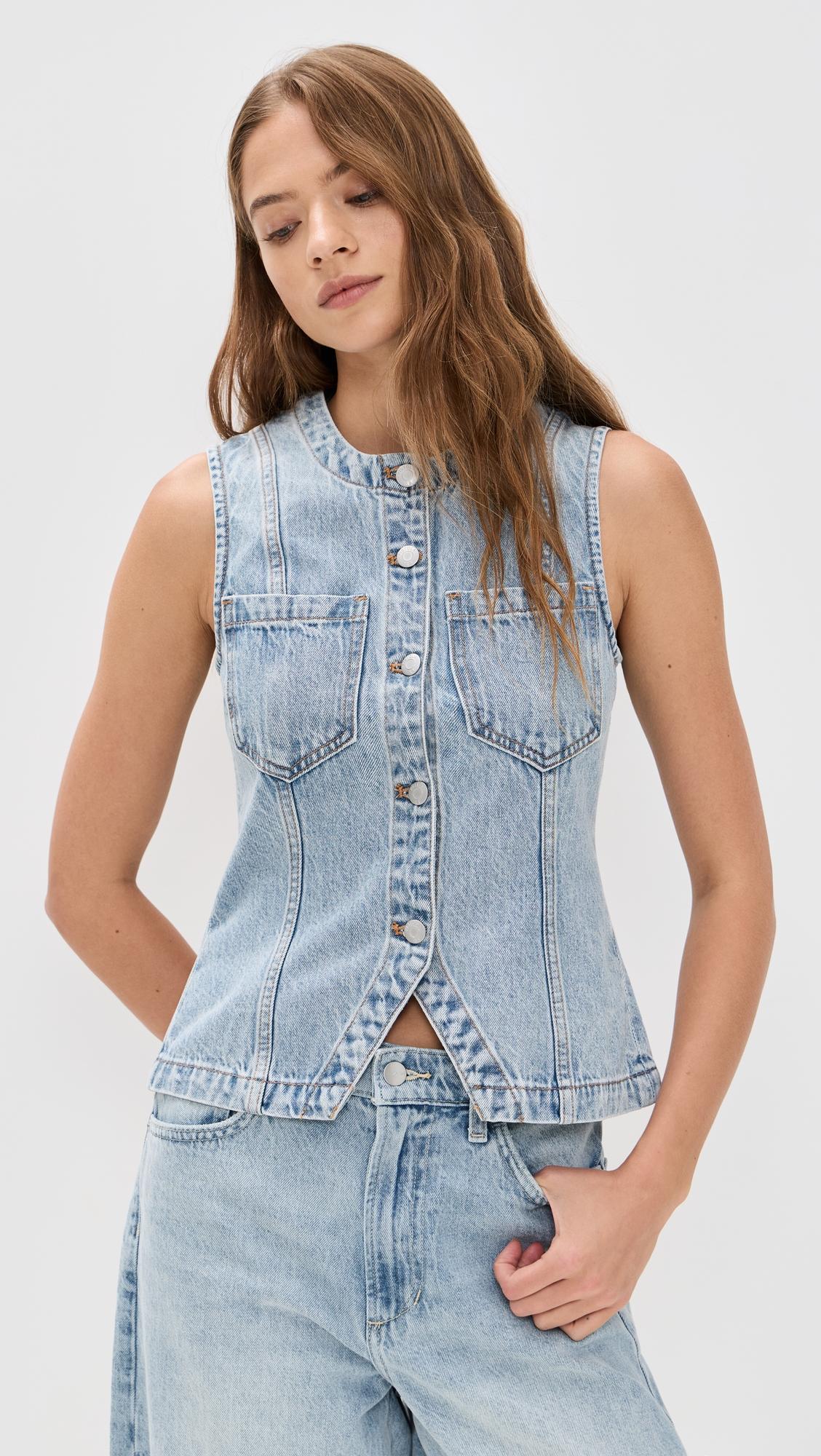 Pistola Denim Gia Vest - Gaze - [M]