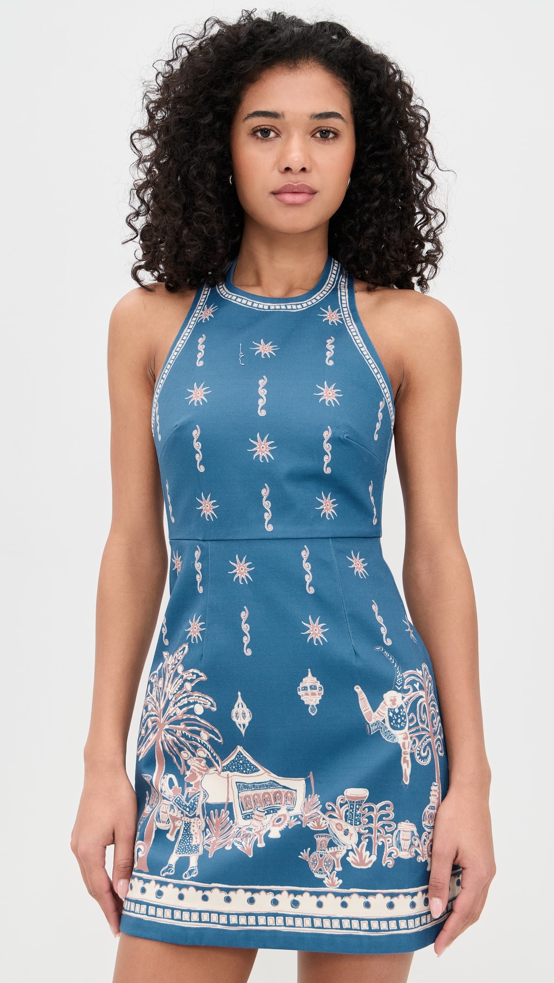 ALÉMAIS Acacia Mini Dress - Blue - [M]