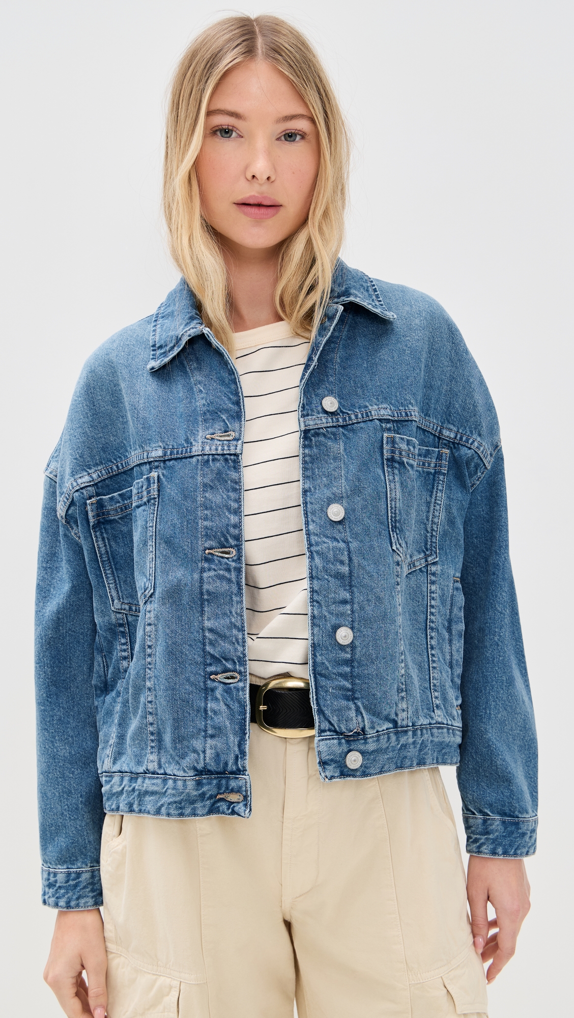 Free People Opal Denim Jacket - Cowboy - [M]