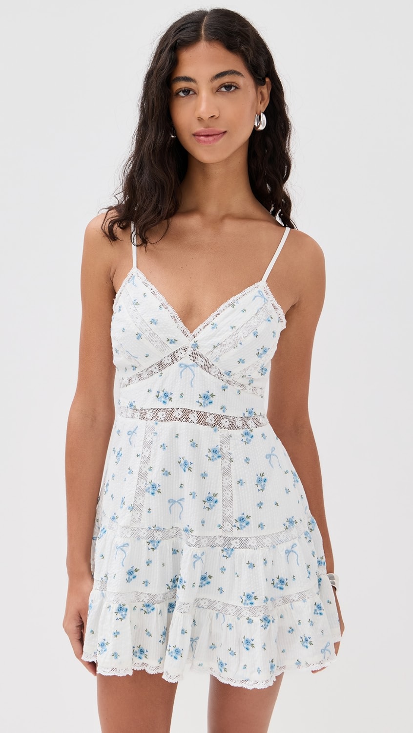 LoveShackFancy Solbina Dress - Aegean Blue - [M]
